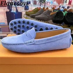 Spring Autumn New Suede Solid Color Flat Shoes Women Round Toe Retro Lazy Loafers Daily Casual comfortable Walking Shoes 2024