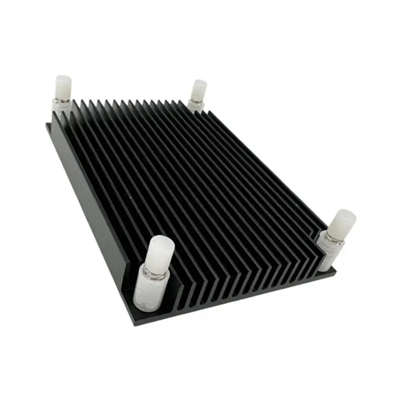 96BA Board Cooling Aluminium-Kühlkörper 80 x 55 x 10 mm mit flacher Basis und vier Befestigungslöchern für passive – Detail 3