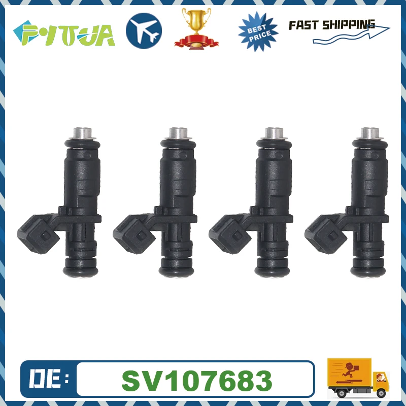 

4pcs High Quality Fuel injector SV107683 for Chery A1 QQ6 1.1 16V QQ3 Elegant 472