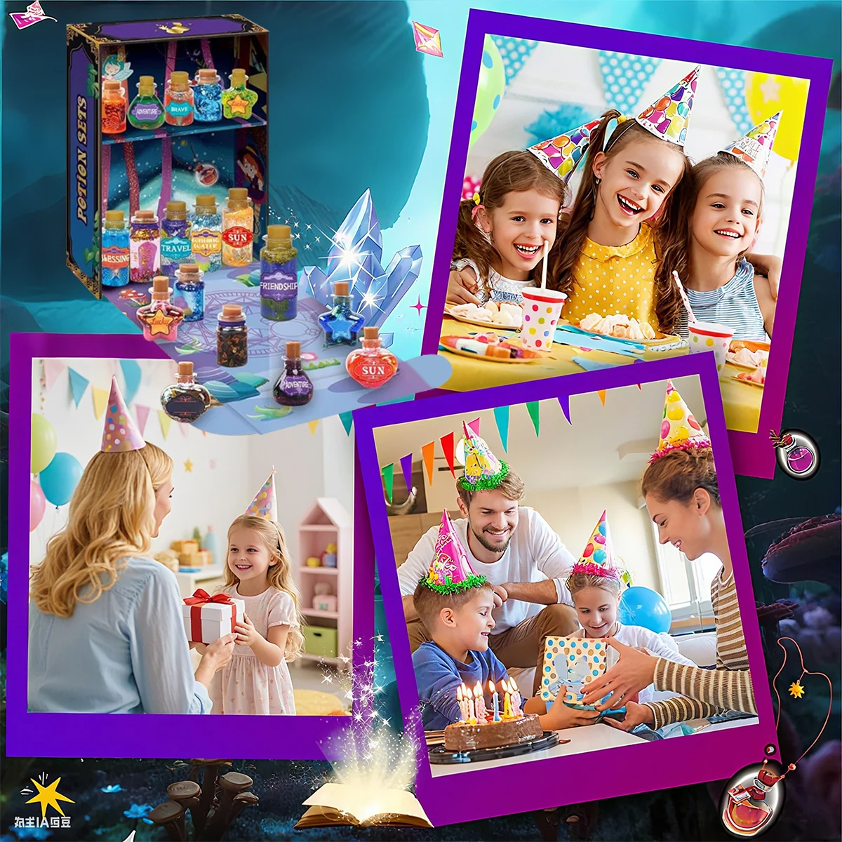 ชุดน้ำยาเวทมนตร์ทำมือสำหรับเด็ก ของเล่นเสริมทักษะ STEM ฝึกฝนทักษะการปฏิบัติจริง