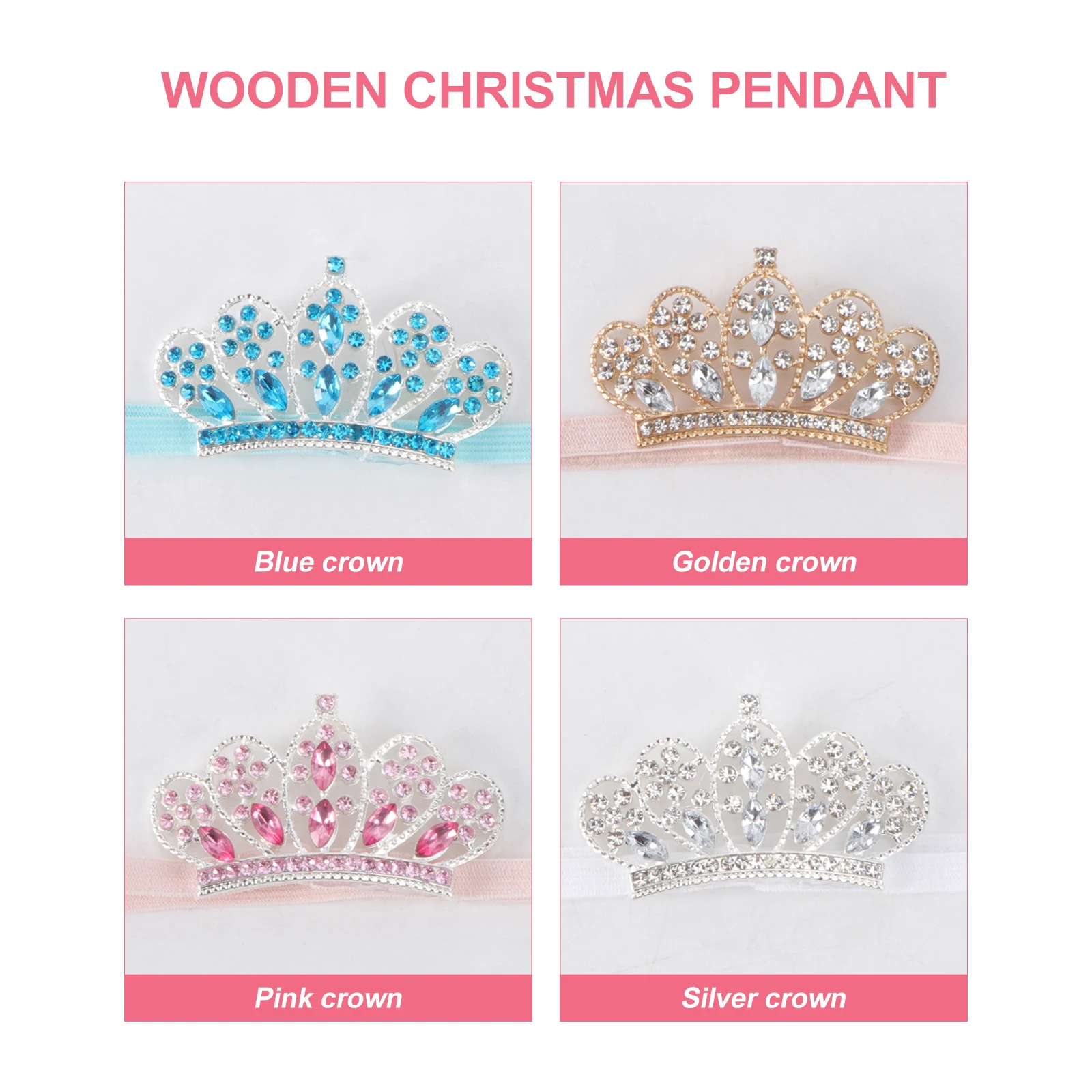 

Sparkling Kids Crown Headband Party Baby Hair Accessories Birthday Hoop Crystal Rhinestone Girl Children Banquet Headdress Hair
