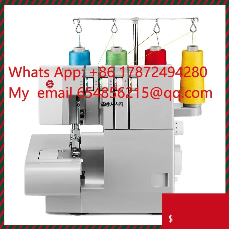 househol Overlock Sewing Machine 2/3/4 Thread Overlock Sewing Machine With Secret Overlock Sewing Seaming Machine 220V