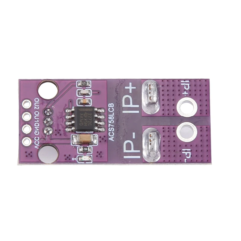 ACS758 ACS758LCB-050B Módulo de corrente Linear Hall Sensor de corrente PFF-T Detecção de corrente 3-5V