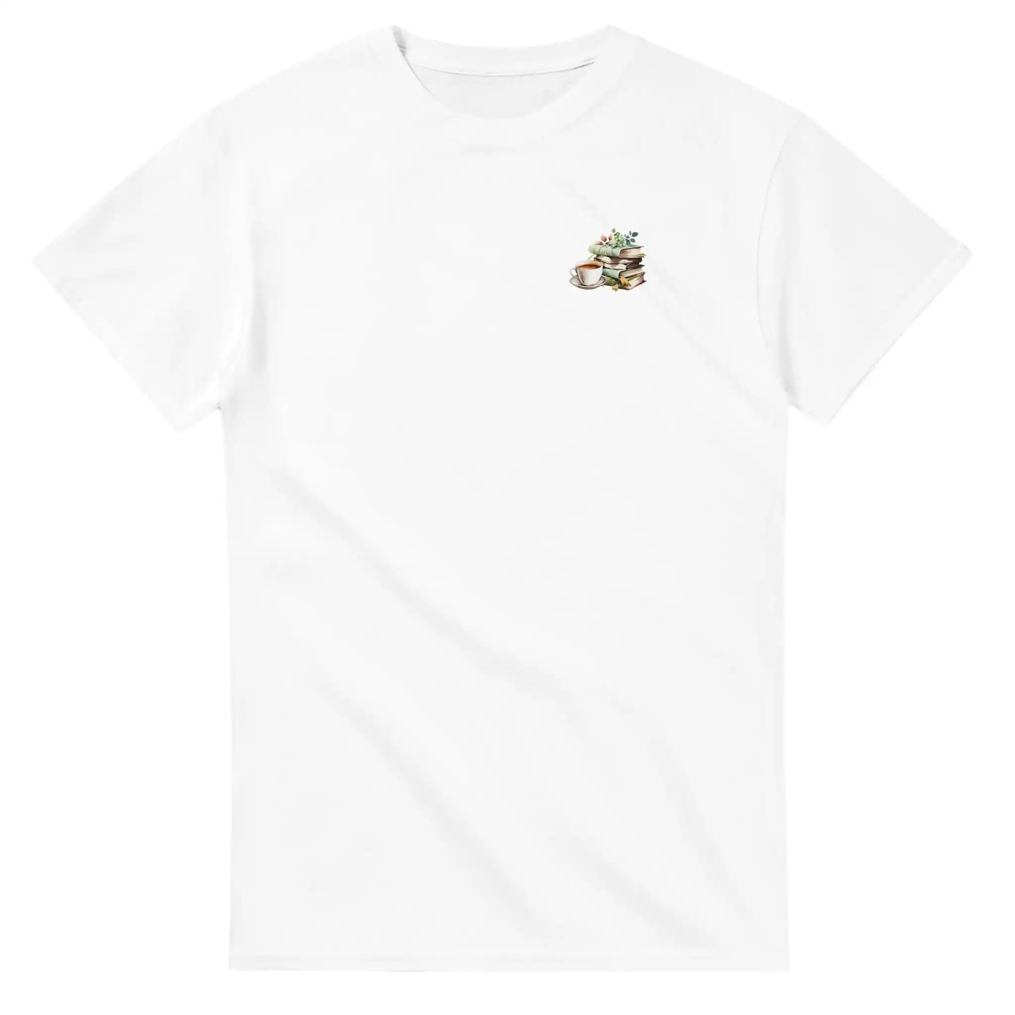 

Coffee Books T Shirt Durable Cotton with Relaxed Fit for Book Lovers