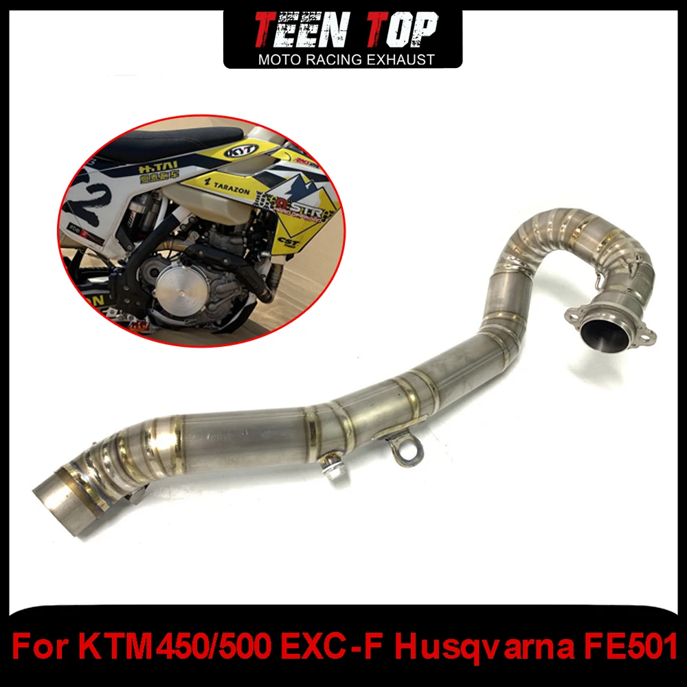 

Offroad Bike Front Link Pipe 2017-2019 For KTM450/500 EXC-F Exhaust Elbow Connection Pipe For Husqvarna FE501 Titanium Alloy