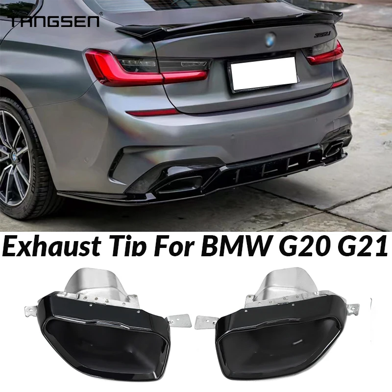 For BMW G20 G21 330i 330e M340i M Sport 2019 2020 2021 Stainless Steel Exhaust Muffler Tips Replacement Exhaust System Nozzle