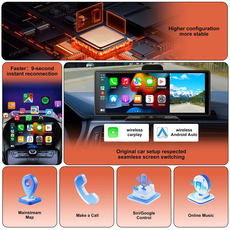 2026 НОВЫЙ беспроводной адаптер Carplay Android Auto 2in1 Smart Mini Box WIFI BT Auto Connect для Toyota Volvo Benz MG Kia MAZDA FORD