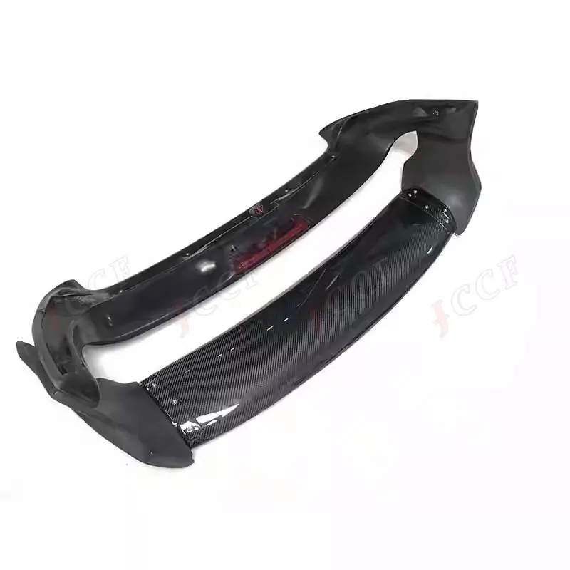 VS Style ألياف الكربون + FRP الجذع الخلفي التمهيد الشفاه الجناح مع مصباح ليد سقف المفسد لسوبارو امبريزا WRX STI