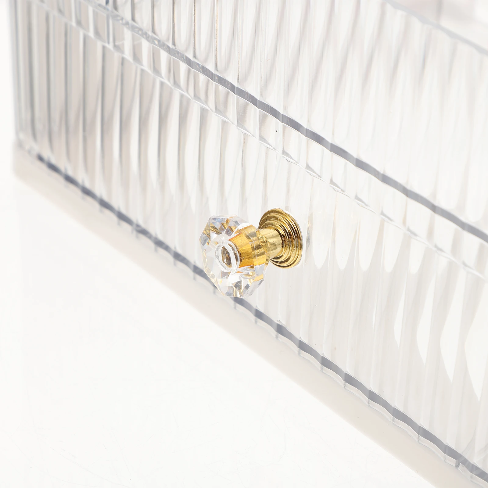 

Clear Cosmetics Organizer Storage Box Makeup Brush Desktop Sundries Container Home Supplies Key Holder Cotton Swab Box Multi
