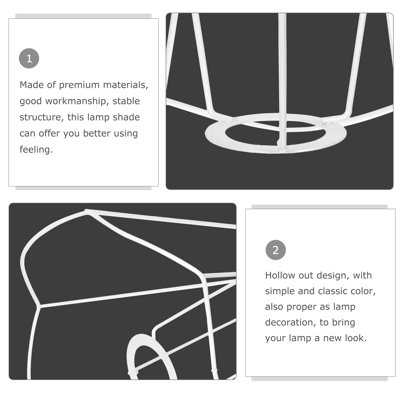 

E27 кольцо абажура прочный железный каркас абажура для DIY крышка лампы ретро винтажный барабанный кольцевой светильник клетка рамки абажура