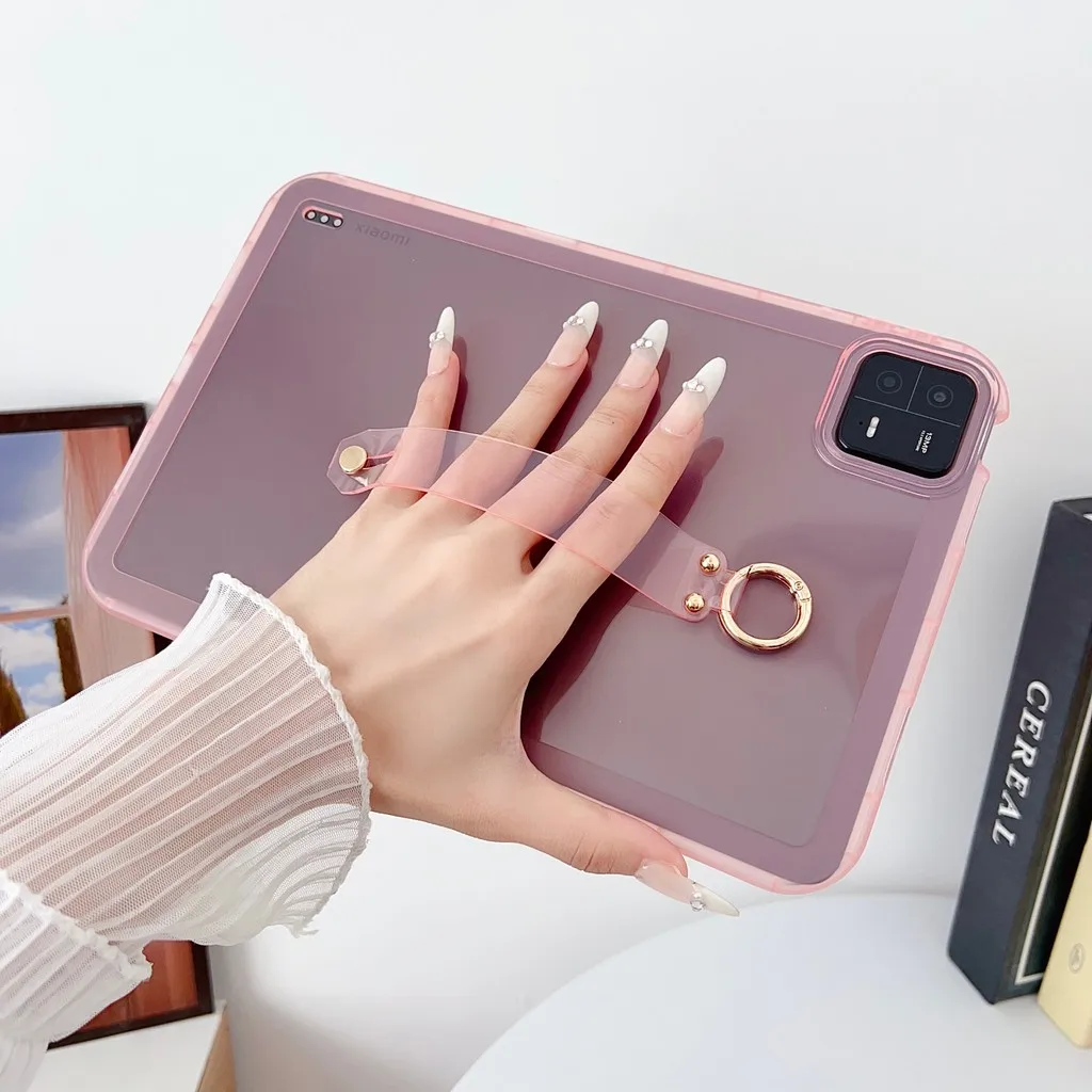 

Flexible Soft TPU Case For Xiaomi Pad 7 7Pro 11.2 6 5 Pro Redmi Pad SE 8.7 11 inch Protective Shockproof Cover Case With Wrist