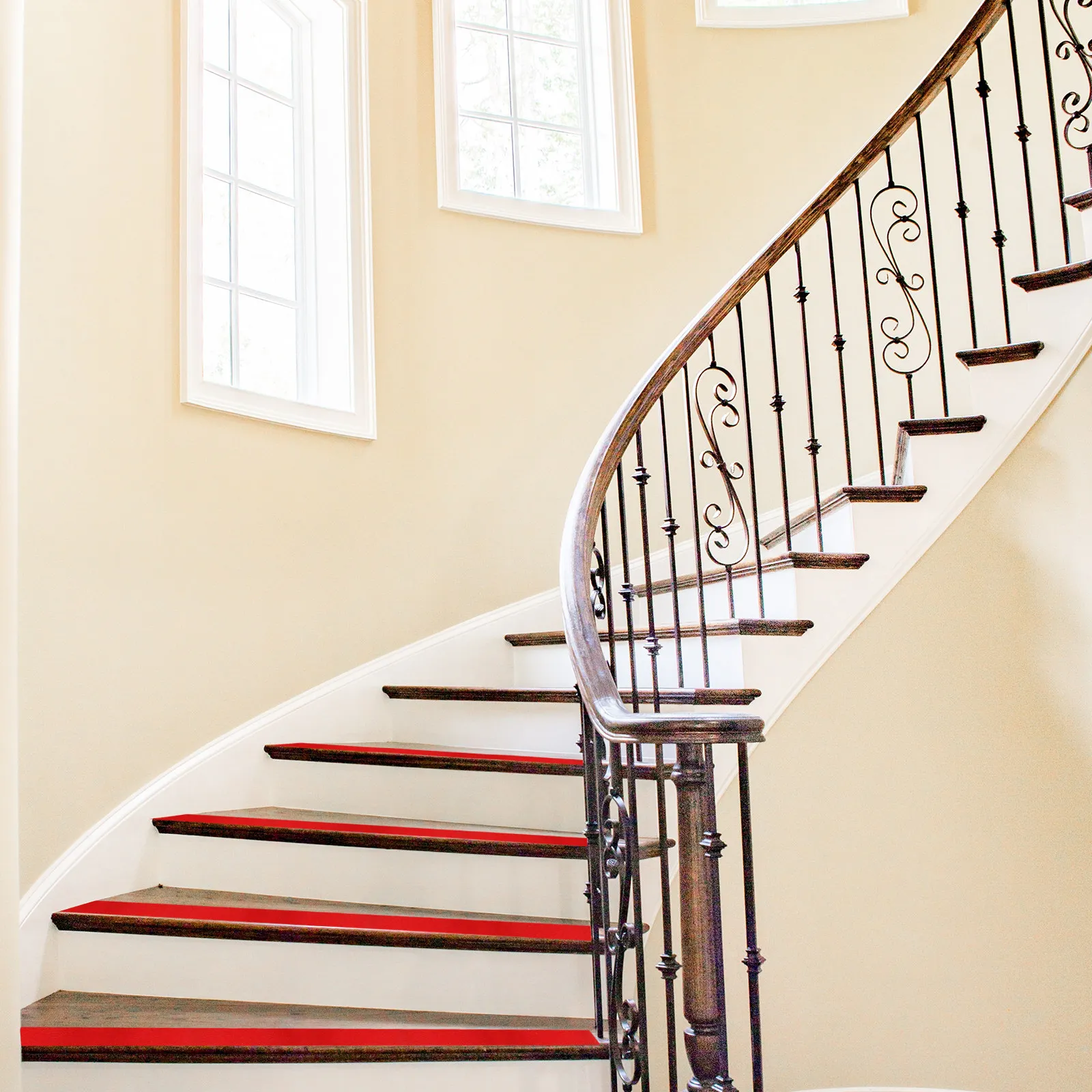 滑り止めフロスト表面安全テープ自己研磨ストリップ強力粘着剤階段、ステップ、はしご、スロープ用滑り止めpvc警告テープ