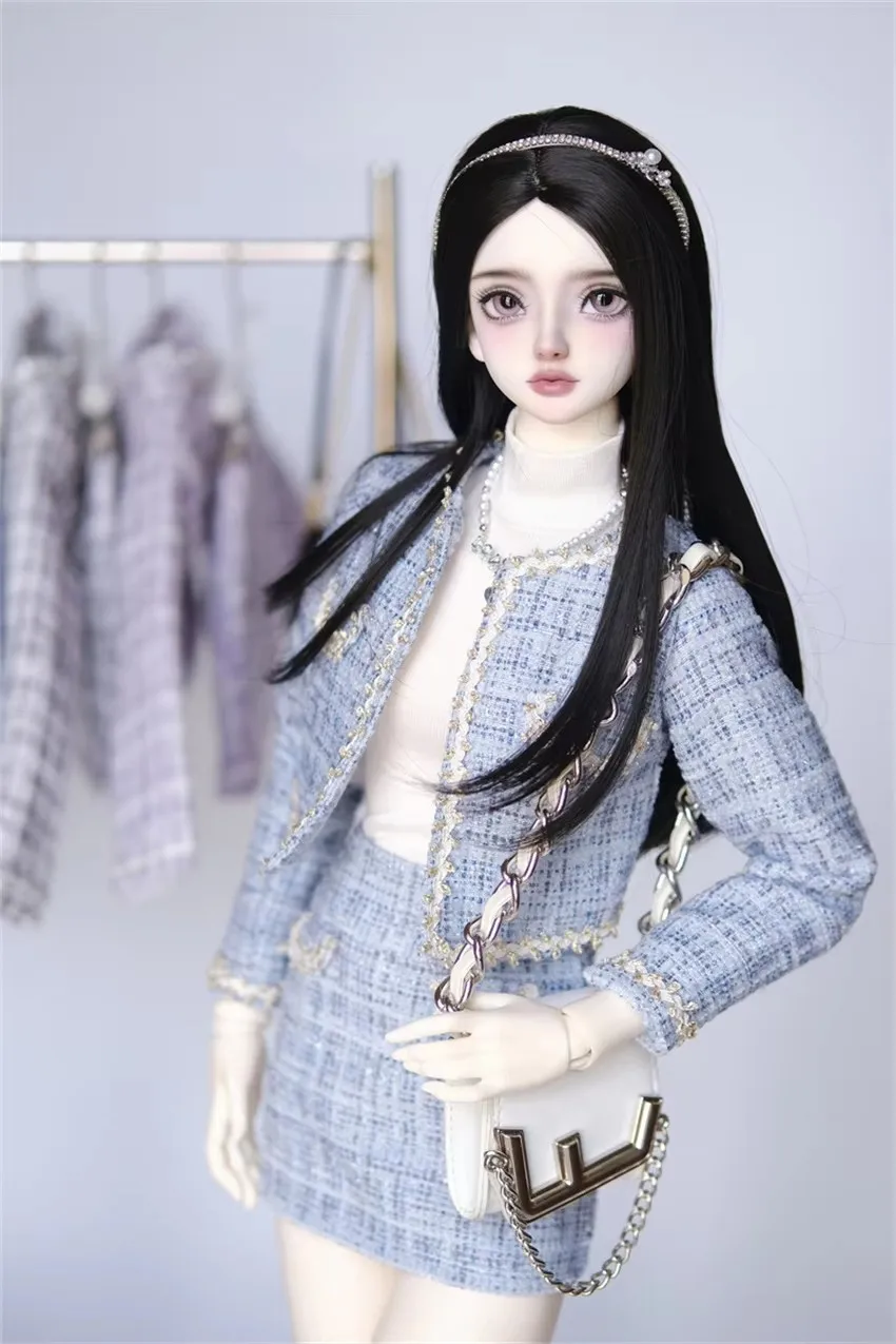 1/3 1/4 BJD 人形ベビー黒服女の子エレガントなマルチカラーブルーピンクスカート/ショーツ 3 点セット人形アクセサリー (人形なし)