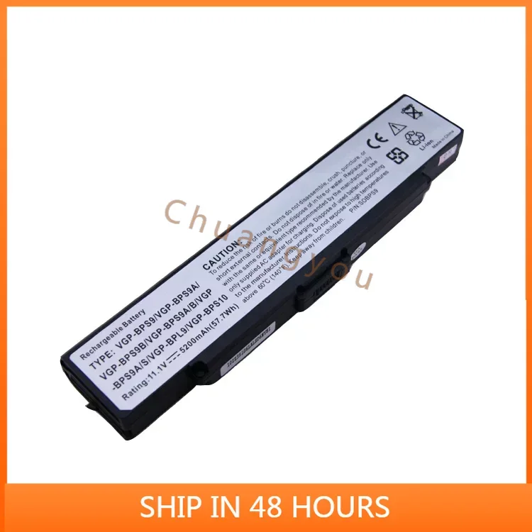 

Batteris for Sony VGP-BPL9/Bps10 VGP-BPS9A VGN-NR410 Sz780 Battery