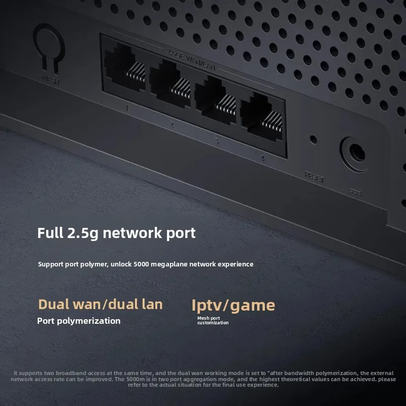 Xiaomi Mijia Router BE6500 WiFi 7 6500M Full 2.5G พอร์ตเครือข่าย 4-core Qualcomm โปรเซสเซอร์ loT สมาร์ทเชื่อมต่อเครือข่ายความปลอดภัยบ้าน