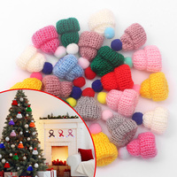 5/15/29pcs Knitted Multi-color Yarn Hat Shaped Decorative Beads Can Be Used for DIY Handmade Crafts Production