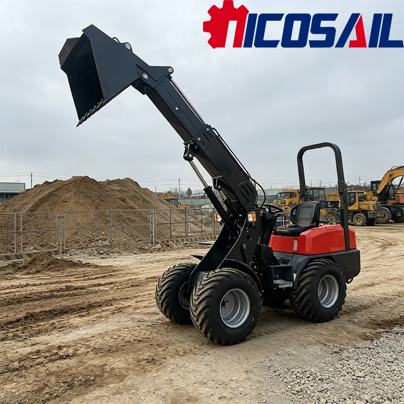 

KZL918 Mini Telescopic Wheel Loader CE Certified Compact Hydraulic Telehandler Customizable OEM Service