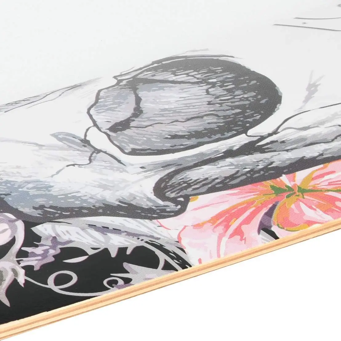 Skate longboard completo de 42 polegadas com deck drop-through para cruzeiro e estilo livre