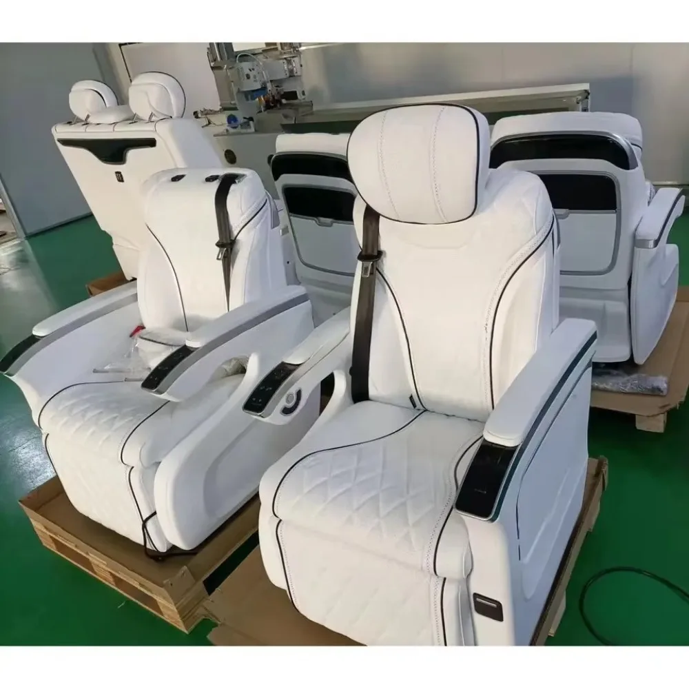Modified Interior Luxury Car Seats Upholstery Sprinter Van Seat with Table Tray for Alphard/Vellfire/Viano /w447/vito