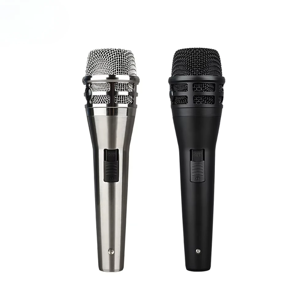 Wired Handheld Vocal Microphone Metal Professional Karaoke Dynamic Microphone
