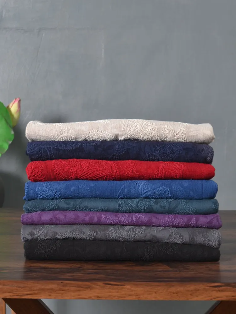 

Высококачественная хлопково-льняная ткань с вышивкой для весенне-осенней одежды, материал с растительной вышивкой для пальто и длинных рубашек