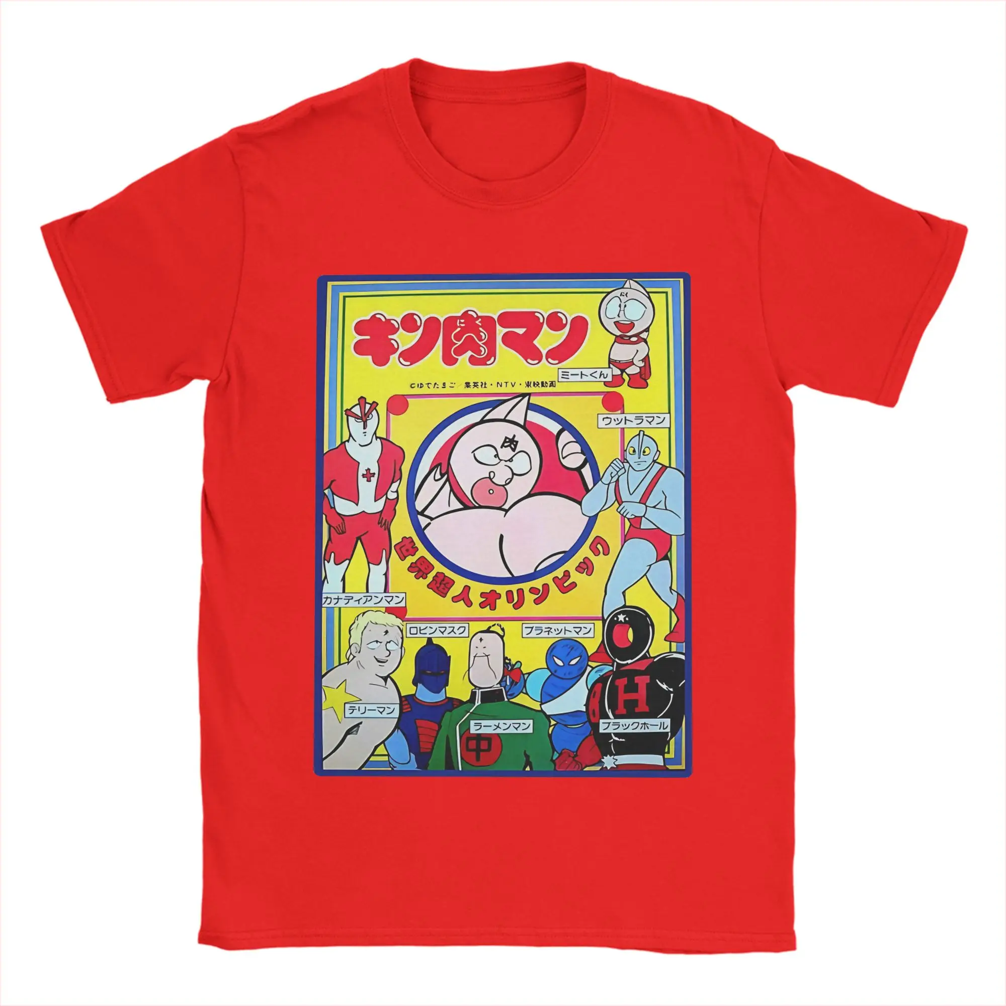 Kinnikuman   T Shirt For Men Women Cotton Tops Ullzang  Round Neck Short Sleeve