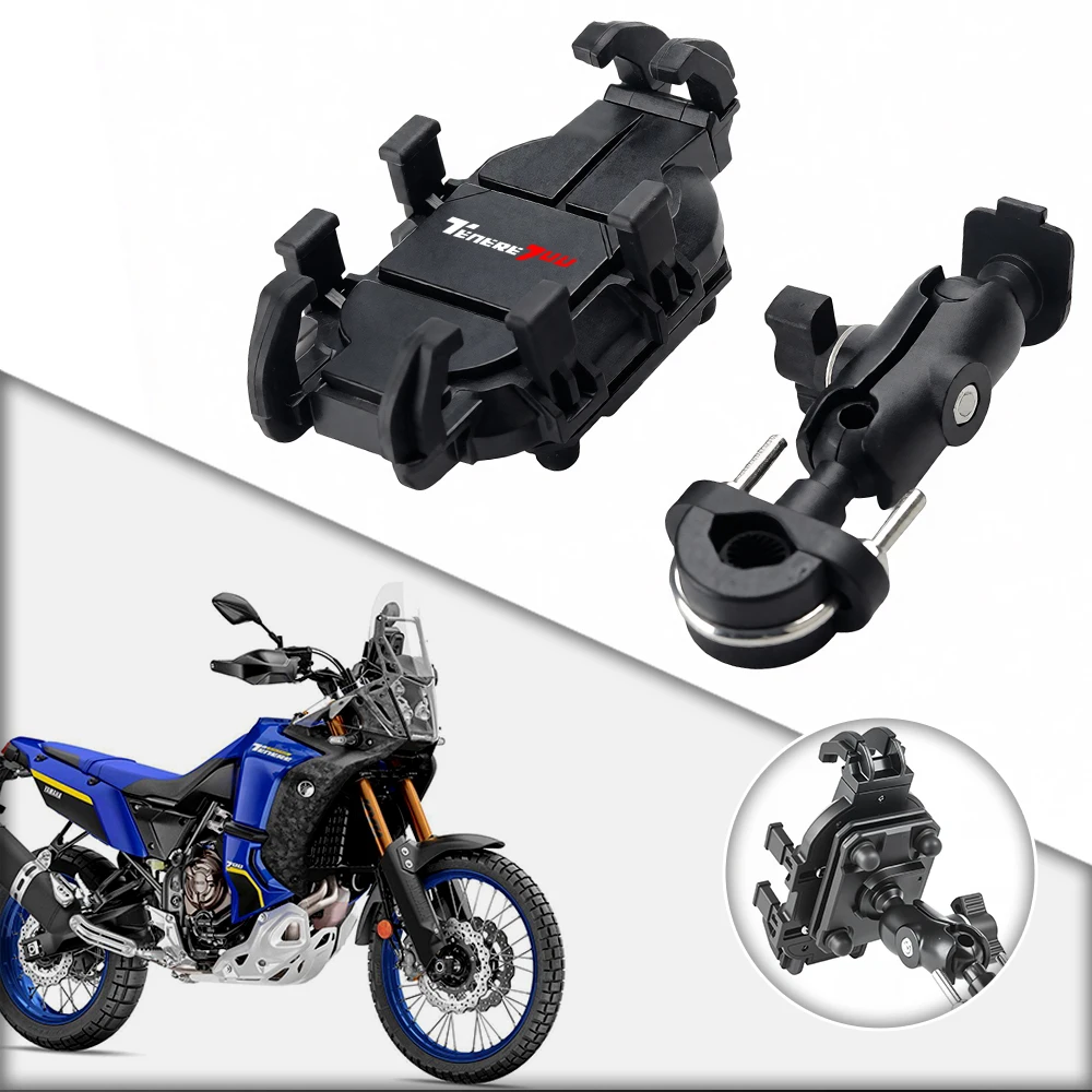 Riding Motorcycle Aluminum Phone Navigation Holder Shock Absorber For Yamaha TENERE 700 Tenere700 900 SuperTenere Super XT1200Z
