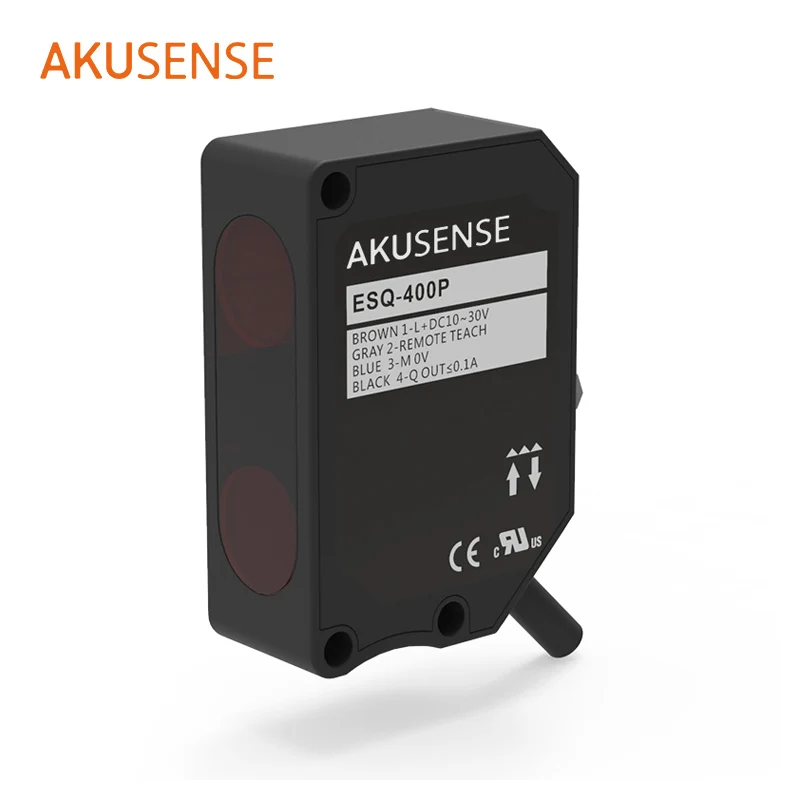 Akusense is a laser sensor that automatically adjusts the threshold according to changes in the current received light