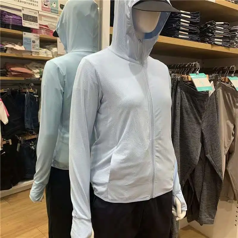 

Мужская дышащая легкая верхняя одежда с защитой от солнца, с капюшоном, удлиненные рукава, приталенный крой, летняя модная верхняя одежда