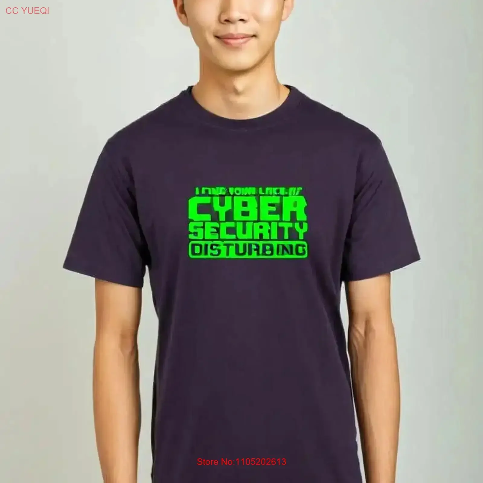 Camiseta UNISEX para hombre y mujer, camiseta divertida de seguridad CYBER, regalo de Navidad GEEK para ordenador, Top lavado vintage para uso diario, cómodo