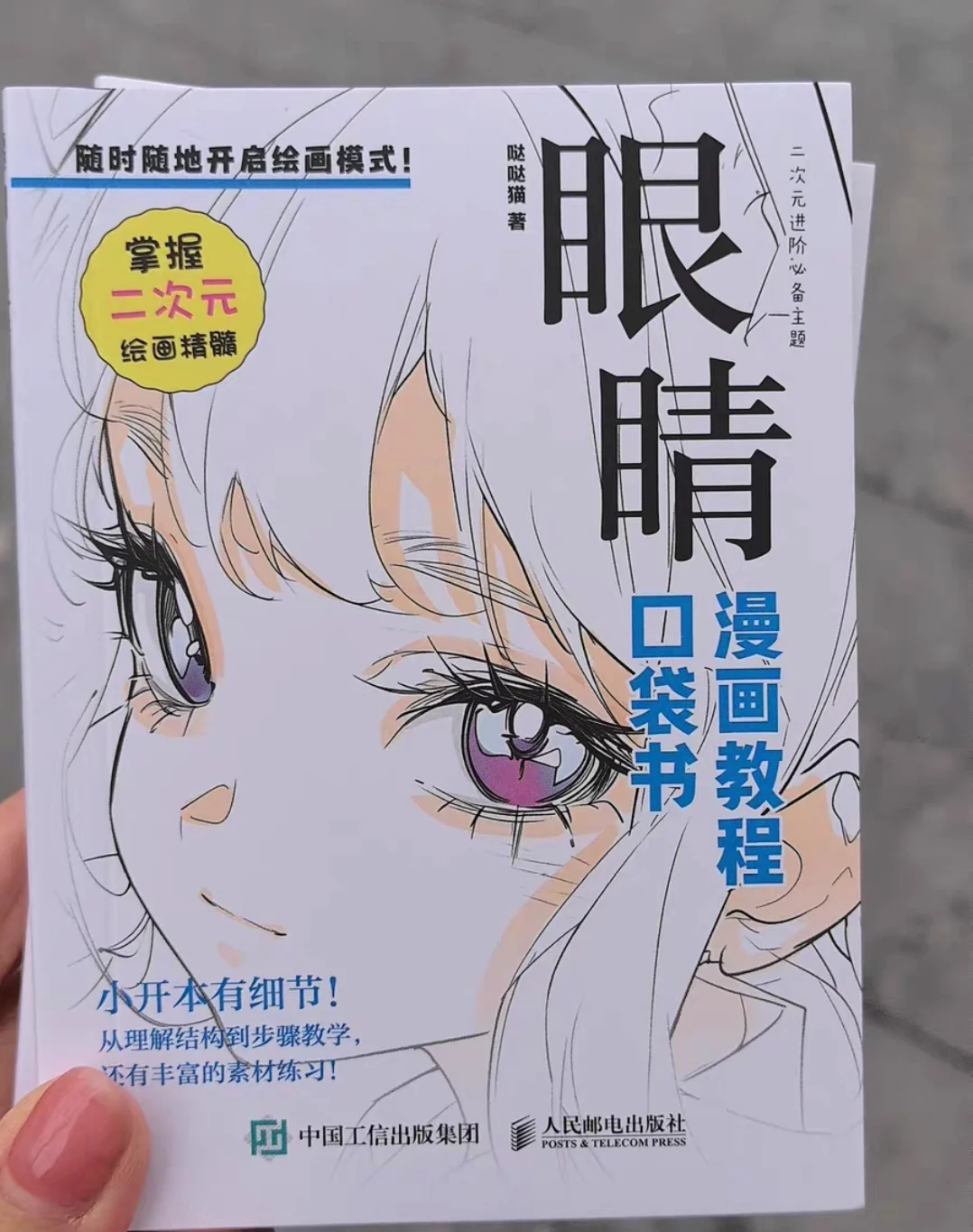 Painting Art: Pocket Book Of Anime And Manga Painting - Master Of Eye Expression Painting Art, Chinese Version