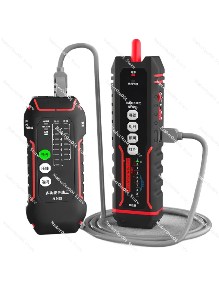 

Line hunting network tester Single-head measurement line charging workers check the line network cable detector