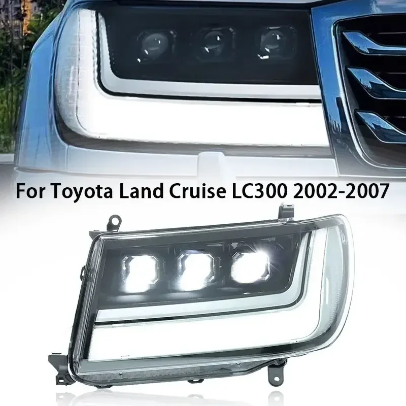 

2 pcs Car Lights For Toyota Land Cruiser Prado Headlight LC100 All In LED 1998~2007 Car Accessories Head Lamp Prado Fog Light