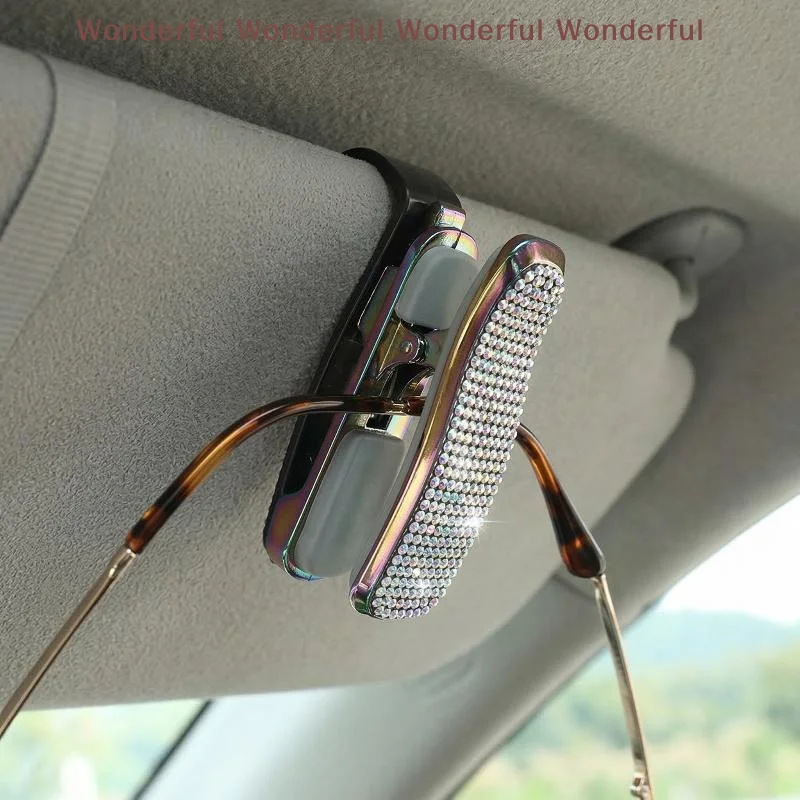 Universal Car Sun Visor Sunglasses Organizer Glasses Box with Card and Ticket Holder for Smart Storage 1PCS
