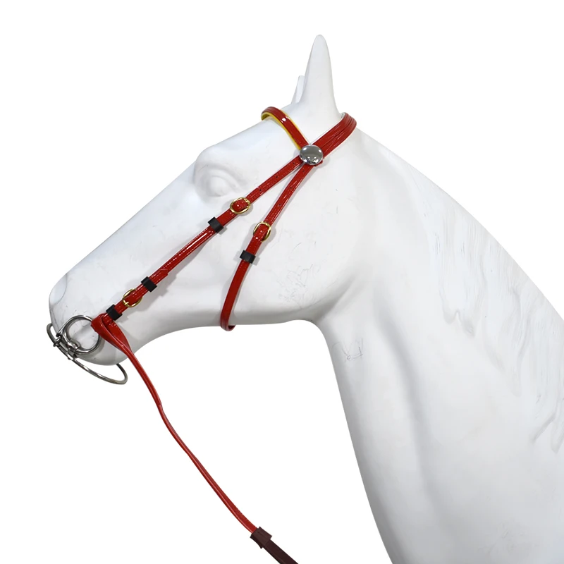 อุปกรณ์ขี่ม้า Bridle น้ำ Leash Harness อุปกรณ์ Plus ป้องกันผม Horse Racing Leash Reins