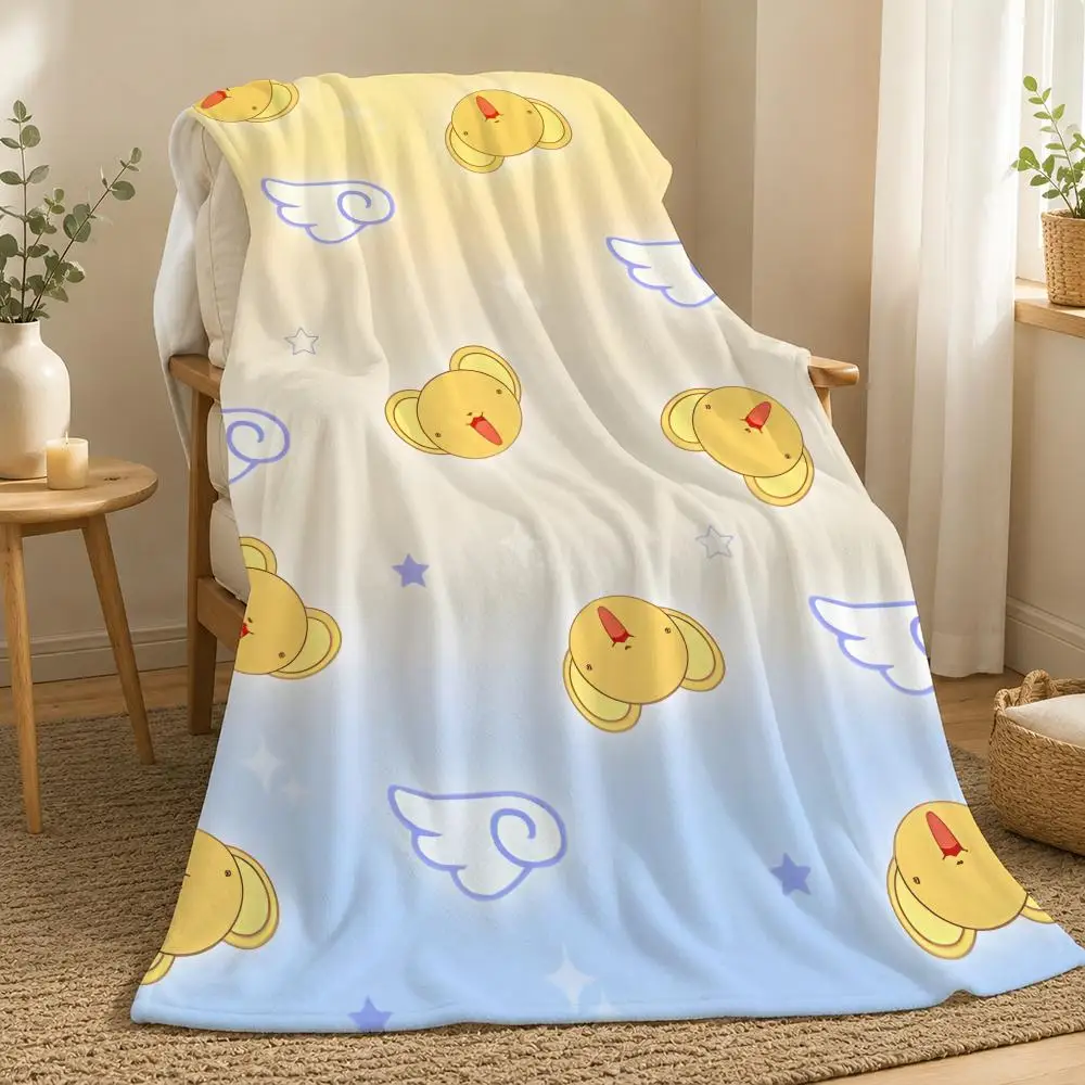 Cardcaptor Sakura Anime Throw 240g Flanelldecke, geeignet für Sofas, Betten, Büros, exquisite Geschenkdecken