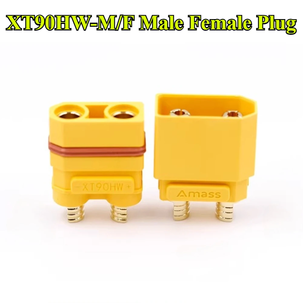 

2/3/5Pcs XT90HW Waterproof Gold-Plated Low Resistance High Current Power Aviation Model Male Female Connection Plug for RC Model