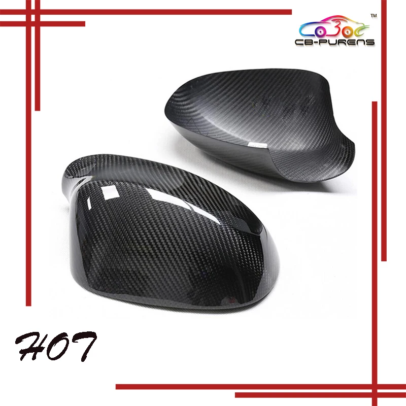 For BMW 3 Series E90 E91 2005 2006 2007 2008 Side Caps Add On/Replacement Type Dry Real Carbon Fiber Rearview Mirror Cover