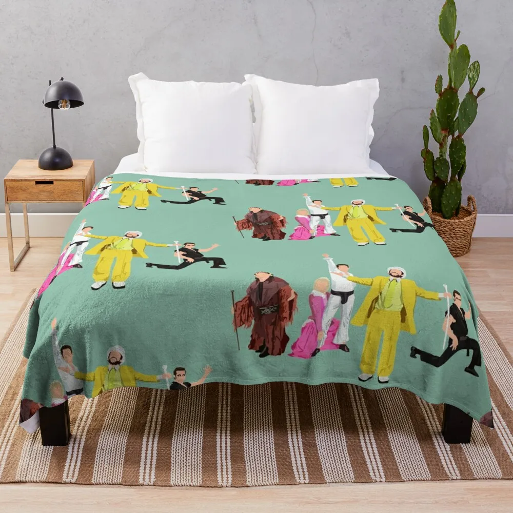 

Nitemen Throw Blanket Flannel Fabric Flannel Multi-Purpose Blankets