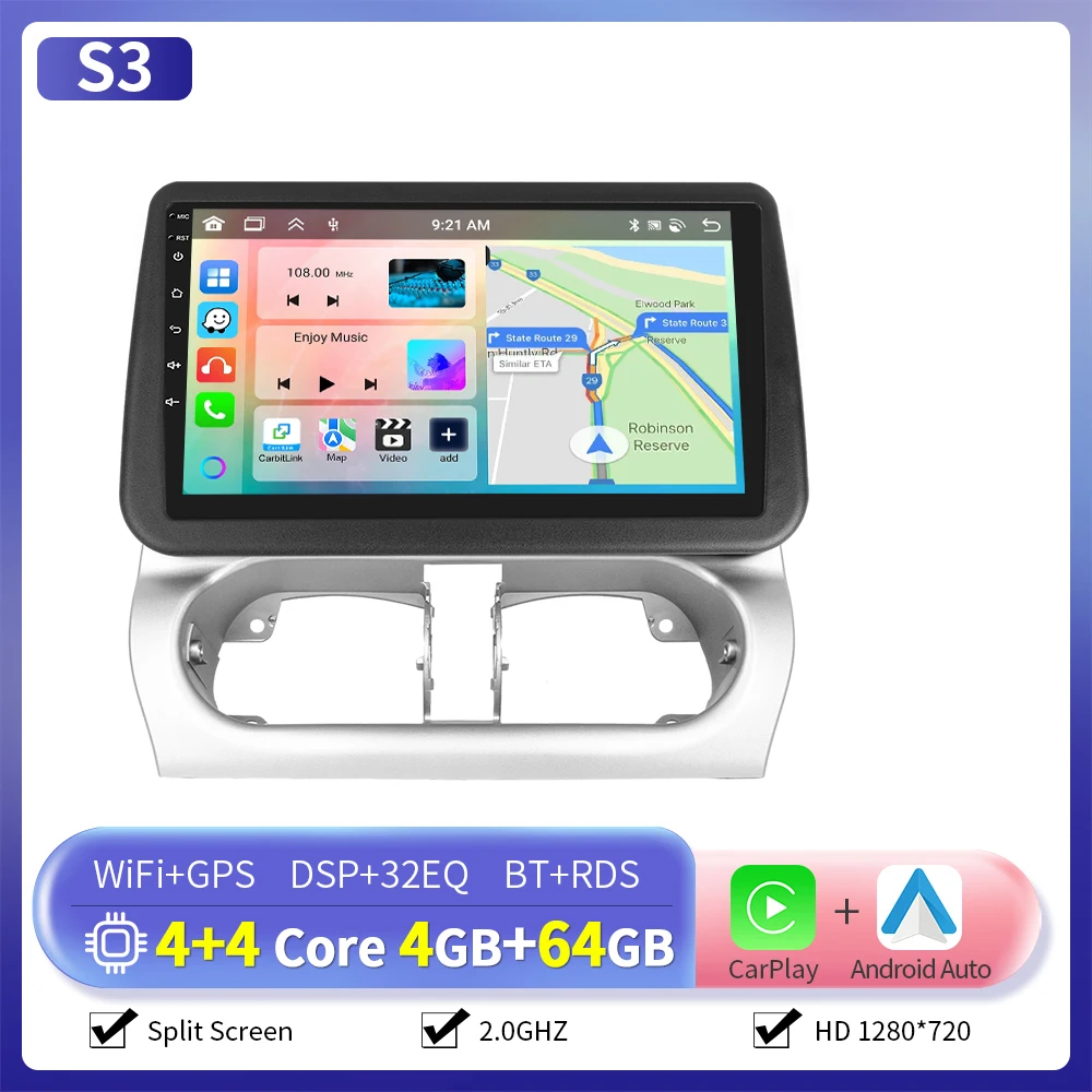 Camecho 9 "Draadloze Carplay Android Auto Radio Voor Opel Combo2001-2011/Crosa 2000-2006/Tigra 2004-2009 GPS Multimedia Speler