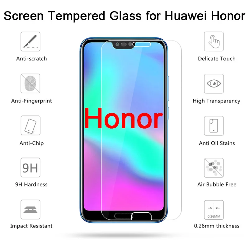 3PCS Tempered Glass for Honor 10i 10 Lite 9 Light Screen Protector Phone Glass on Huawei Honor 20 Pro 30 Lite 30i 20i Hard Glass