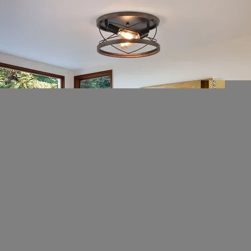 

Потолочный светильник в стиле фермерского дома, черный металл, дерево, винтажный стиль, для гостиной, кухни, спальни