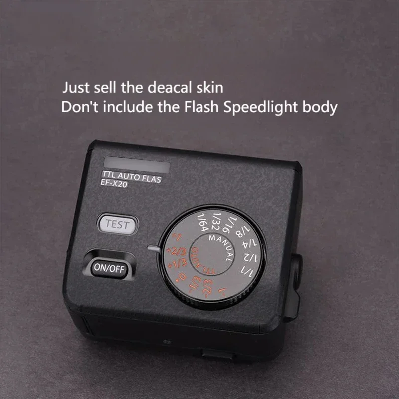 For Fuji EF-X20 Flash Speedlight Premium Decal Skin Protective Cover Sticker