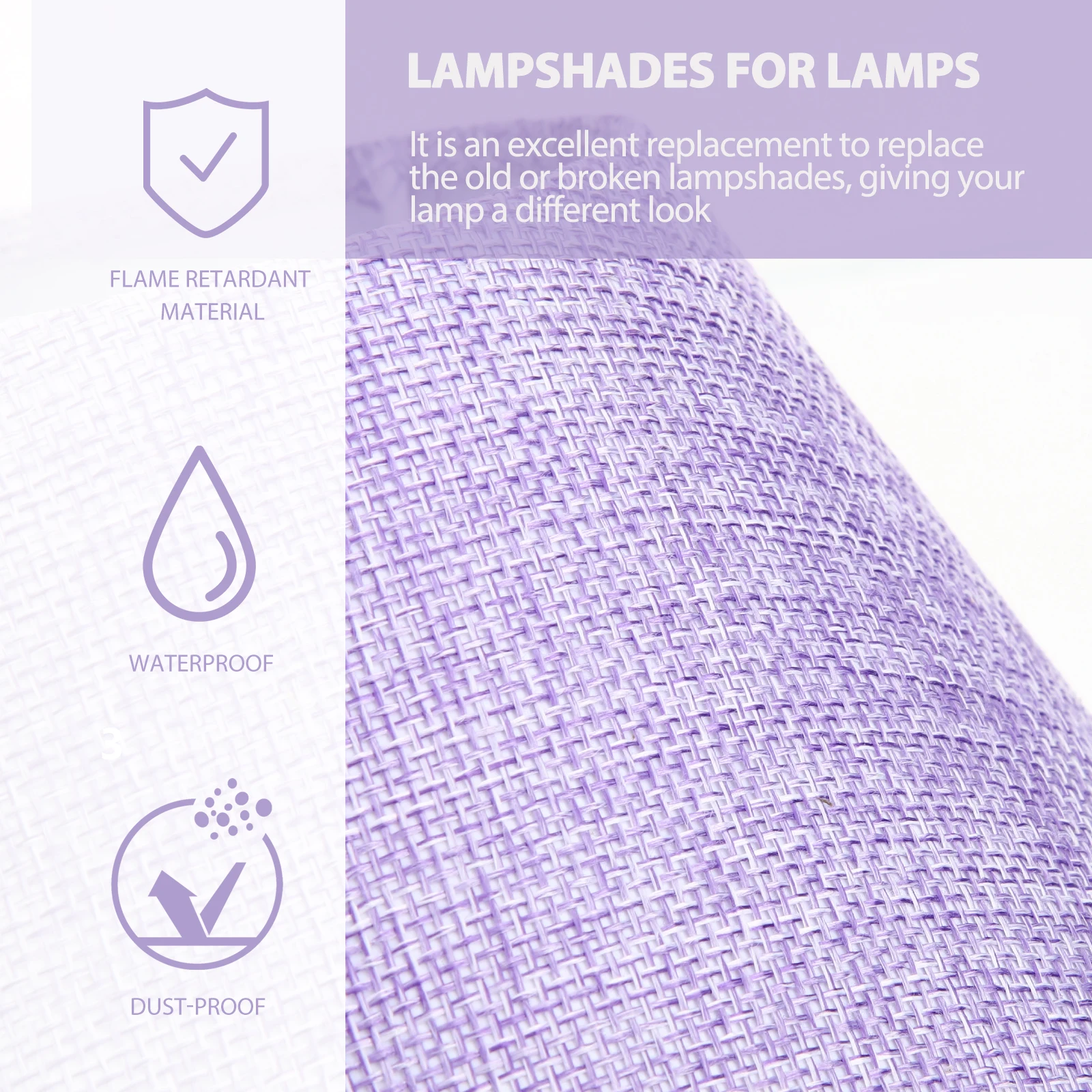 

Small Retro Linen Cloth Lampshade Durable Metal Frame Suitable for Desk Table Floor Wall Lamp Cover Small Lampshade