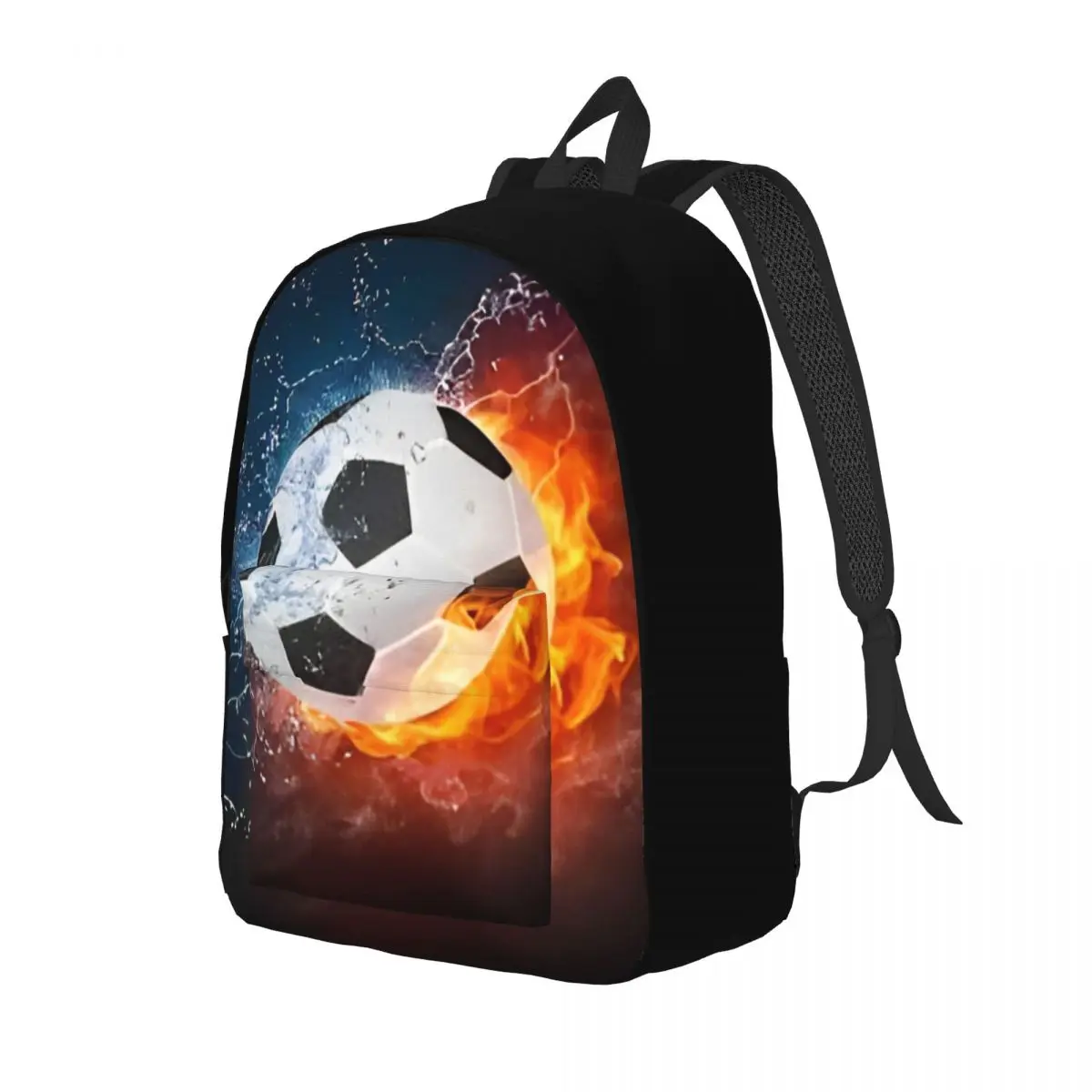 Sports Footbal Cool Ball Cool Backpack Outdoor Student Work Daypack for Men Women College Shoulder Bag