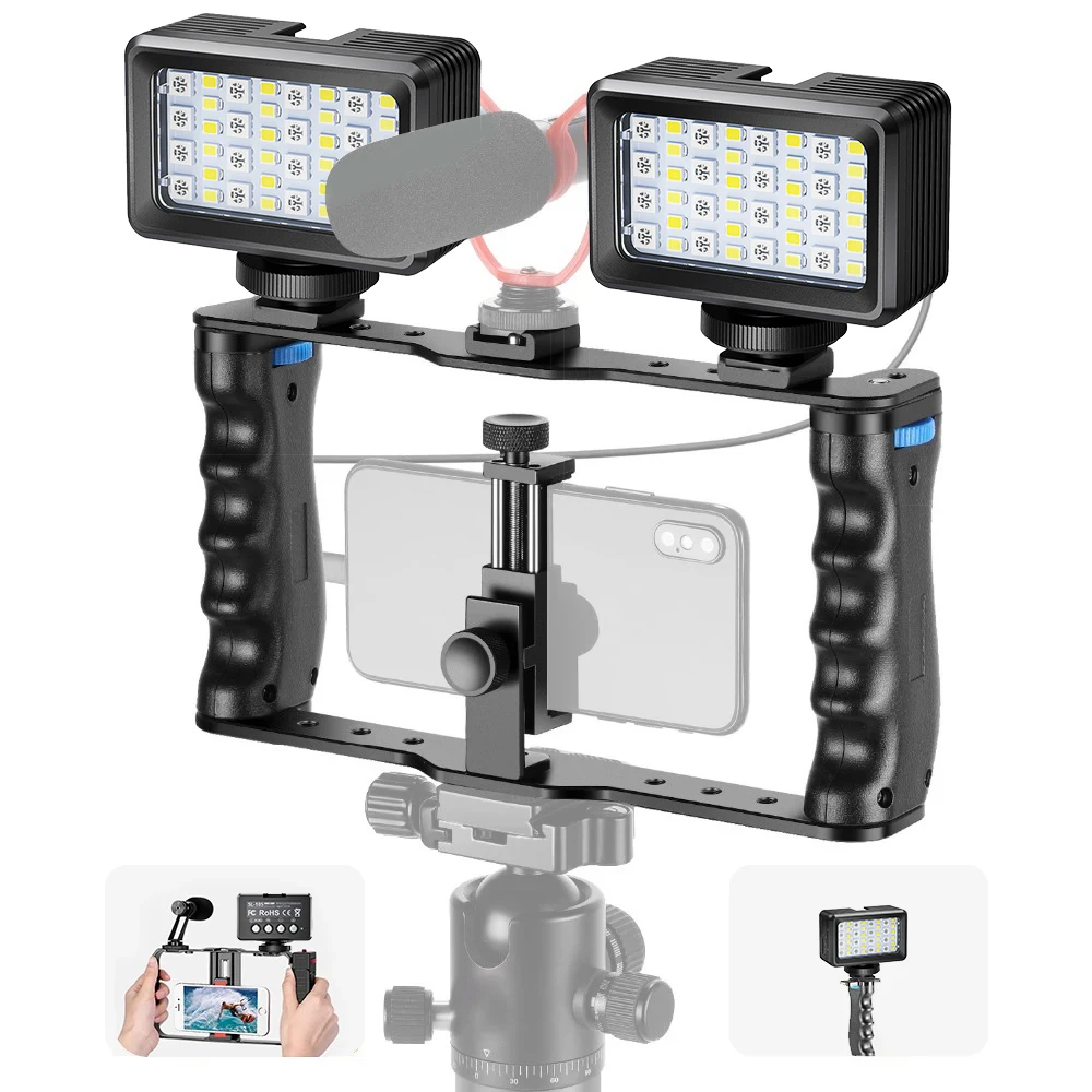 Lanterna de mergulho com luz SOS UV, luz de fotografia subaquática para GoPro, 60-100% de brilho ajustável, RGB, 40 m