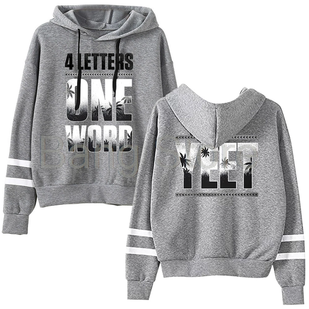 سترة بقلنسوة للجنسين من Jey Uso بأربعة حروف وكلمة واحدة، بدلة رياضية عصرية للجنسين #3