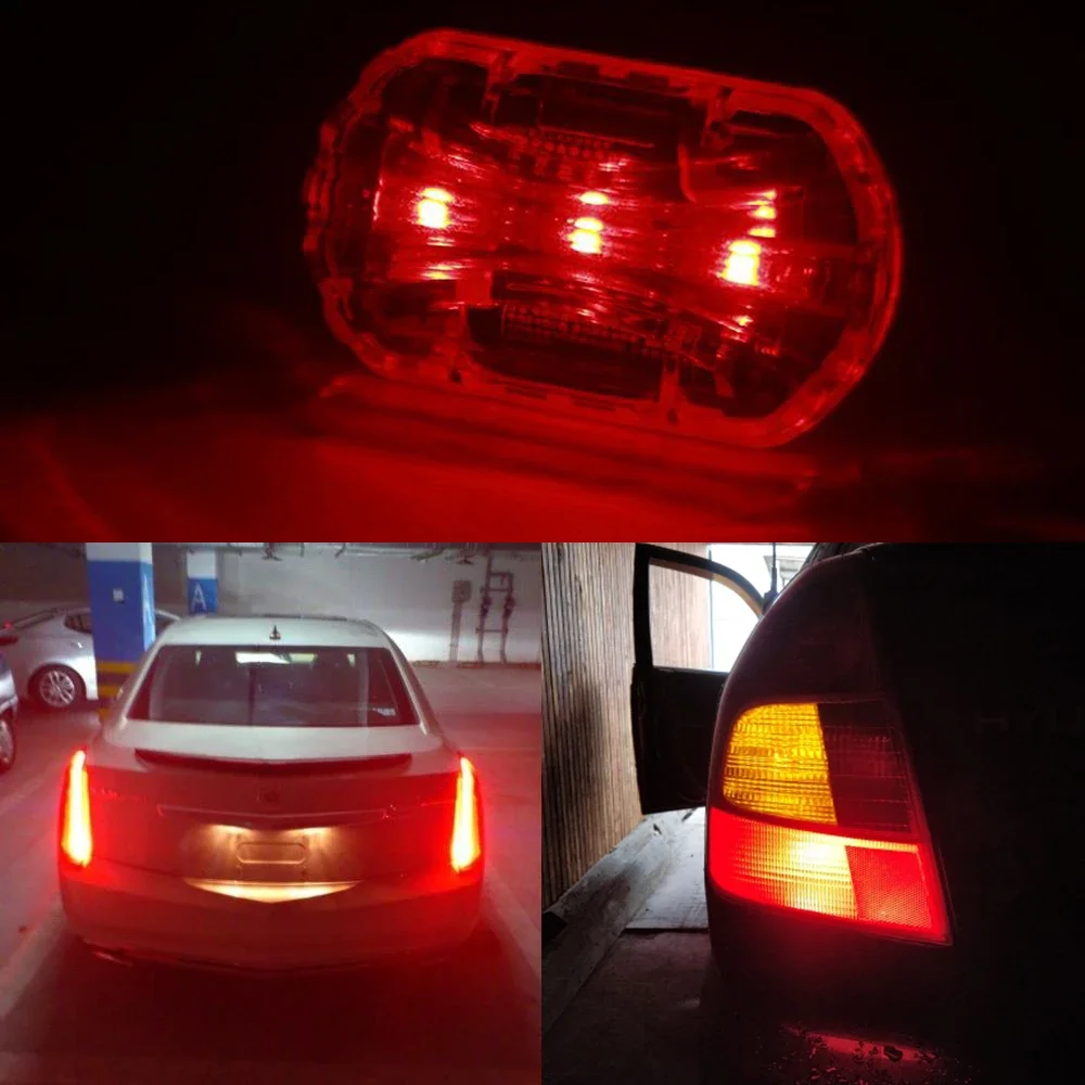 1156 BA15S 1157 BAY15D 13Led 5050 Auto Led Turn Signal Light Brake Tail Rear Bulbs Backup Lamp DC 12V Reverse light Strobe lamp