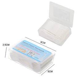 Hilo Dental de hilo Redondo desechable, cepillo Interdental, higiene bucal, palillo de limpieza de dientes, 50 unids/lote por caja