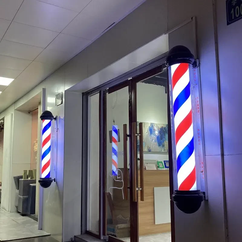 Super Bright LED Hair Sign Light Waterproof Outdoor Wall Hanging Barber Shop Light Box for Storefront Business Display